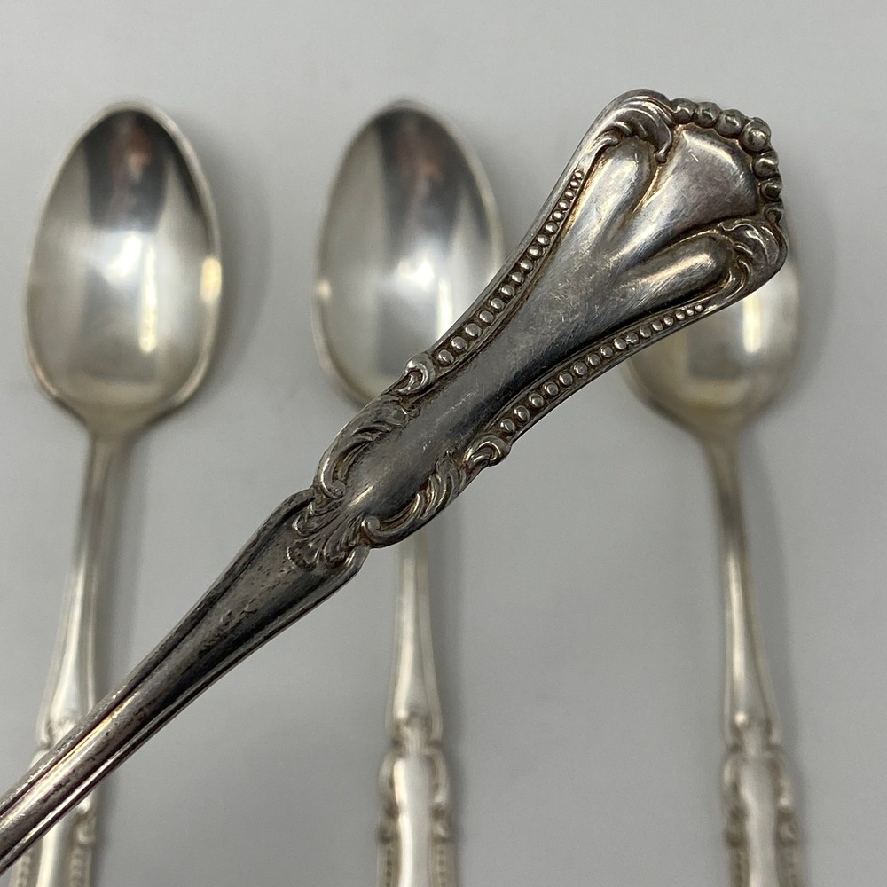 Antique Circa 1905 Wm. A. Rogers Marcella Clifton Silverplate 4-Teaspoons 6"